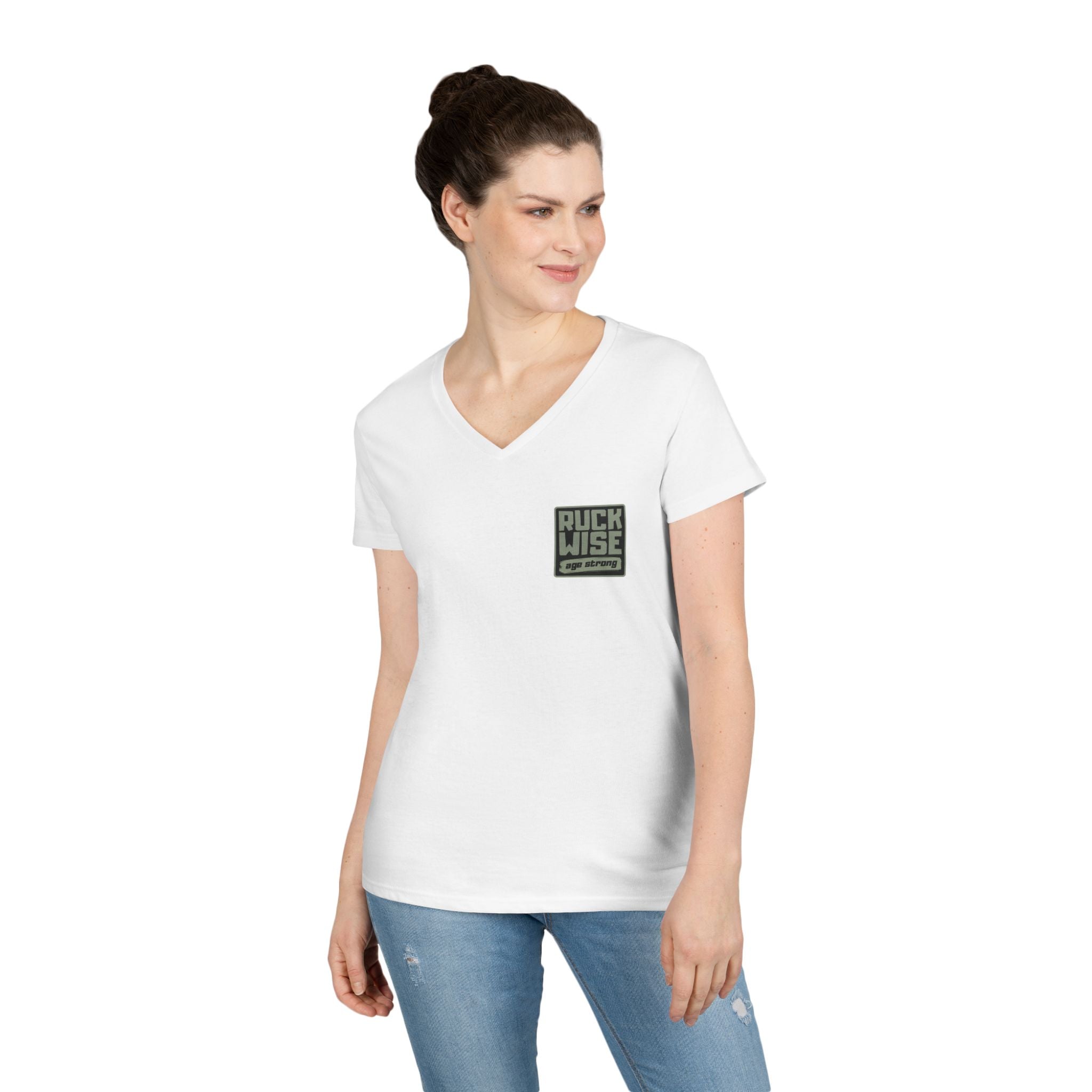 RuckWise Stylish Ladies' V-Neck T-Shirt, Casual Tee for Everyday Wear, Perfect Gift for Motivational Lovers, Fun [...]