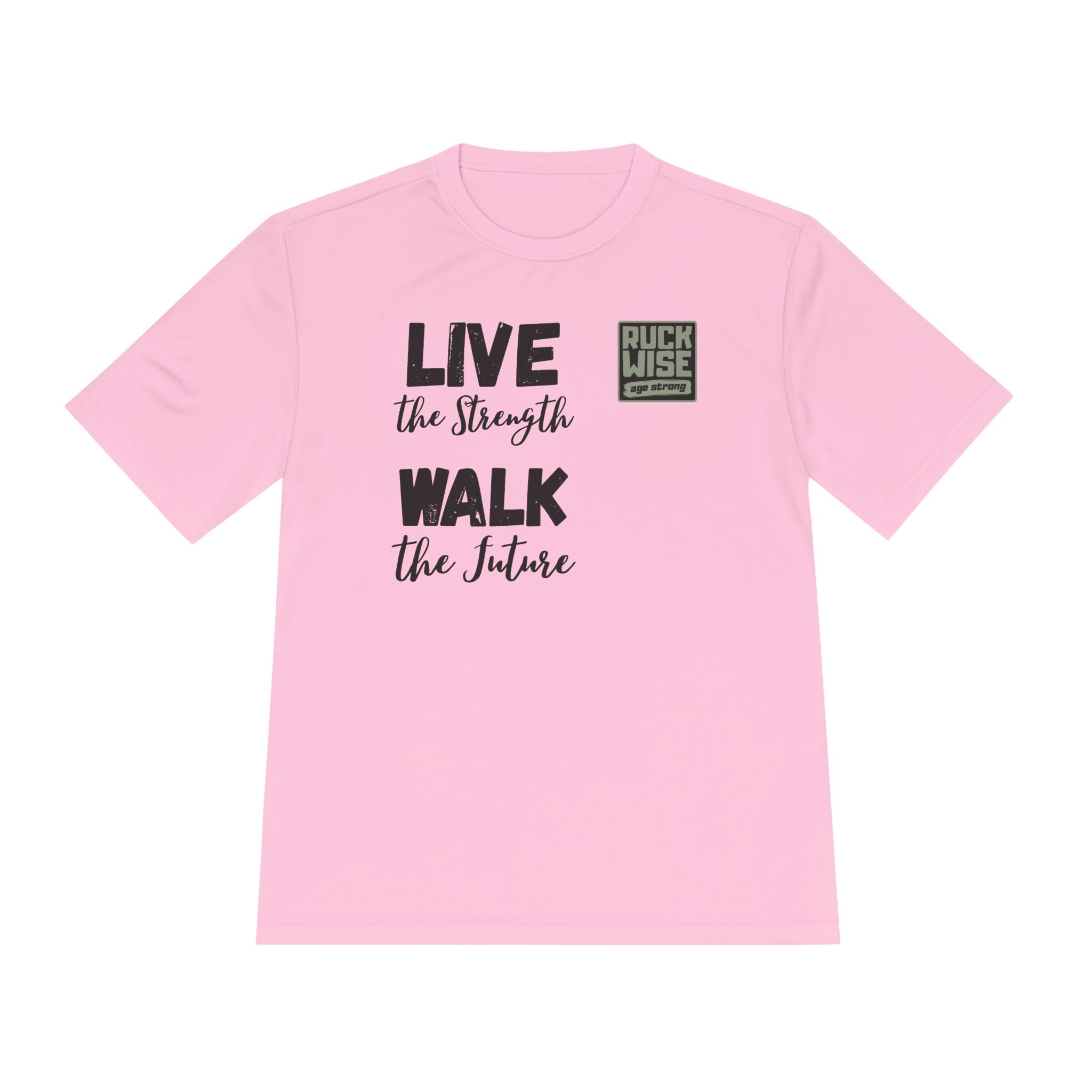 RockWise Slogan Rugged Outdoor Performance Tee, Activewear for Athletes, Great for Rucking, Camping, Gym Workouts, Unisex Moisture Wicking Shirt