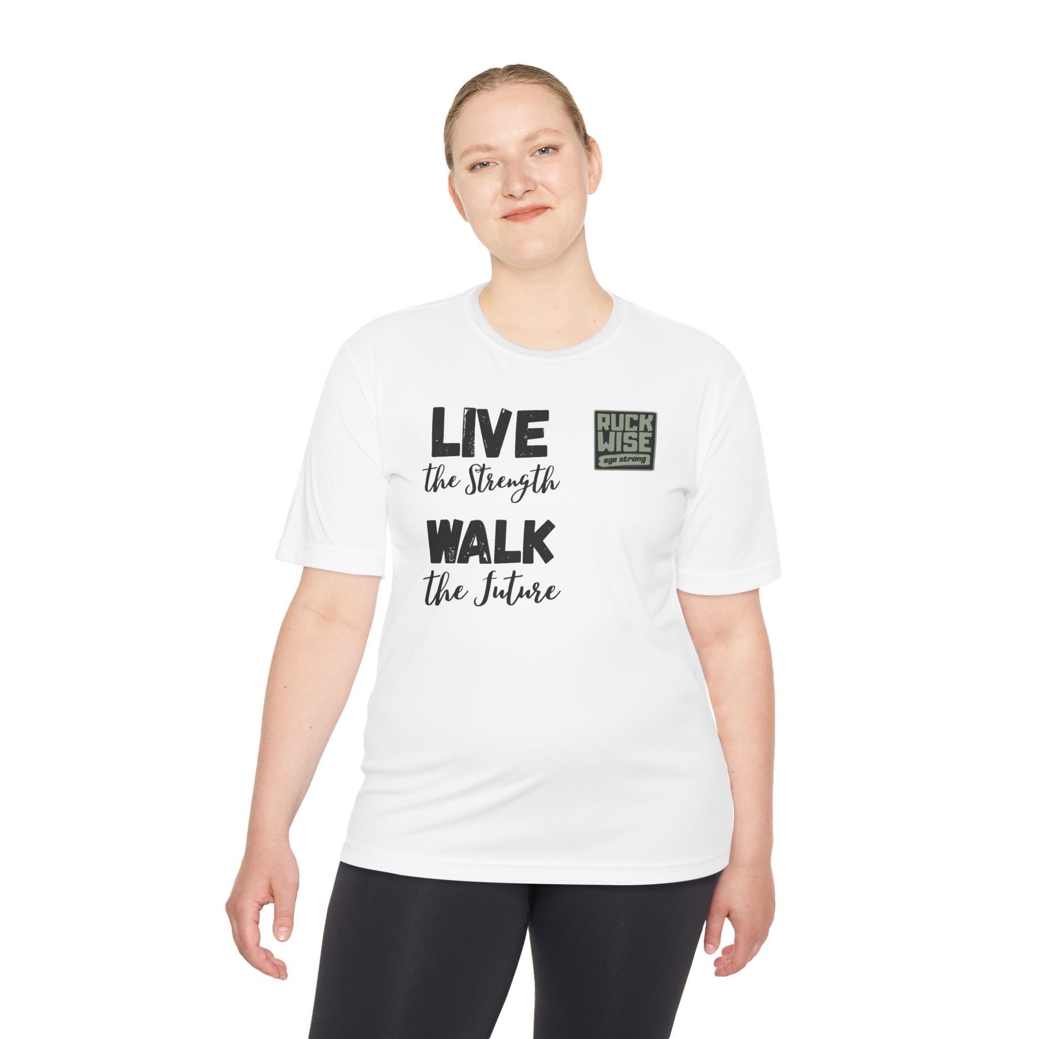 RockWise Slogan Rugged Outdoor Performance Tee, Activewear for Athletes, Great for Rucking, Camping, Gym Workouts, Unisex Moisture Wicking Shirt