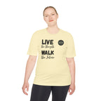 LoadStride Slogan Rugged Outdoor Performance Tee, Activewear for Athletes, Great for Rucking, Camping, Gym Workouts, Unisex Moisture Wicking Shirt