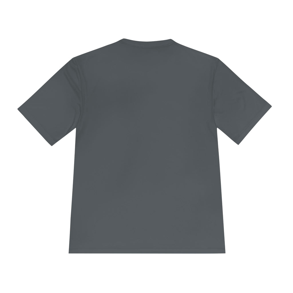 RockWise White Slogan Rugged Outdoor Performance Tee, Activewear for Athletes, Great for Rucking, Camping, Gym Workouts, Unisex Moisture Wicking Shirt