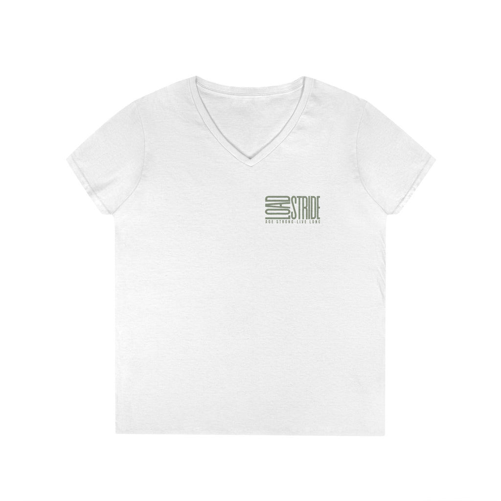 LoadStride Stylish Ladies' V-Neck T-Shirt, Casual Tee for Everyday Wear, Perfect Gift for Motivational Lovers, Fun [...]