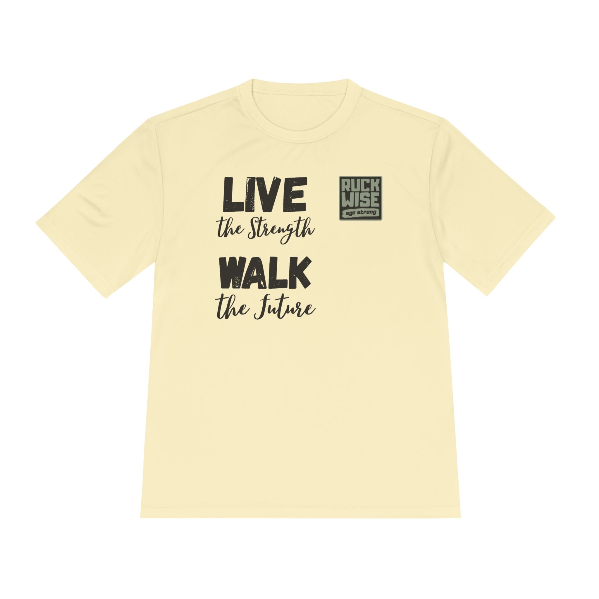 RockWise Slogan Rugged Outdoor Performance Tee, Activewear for Athletes, Great for Rucking, Camping, Gym Workouts, Unisex Moisture Wicking Shirt