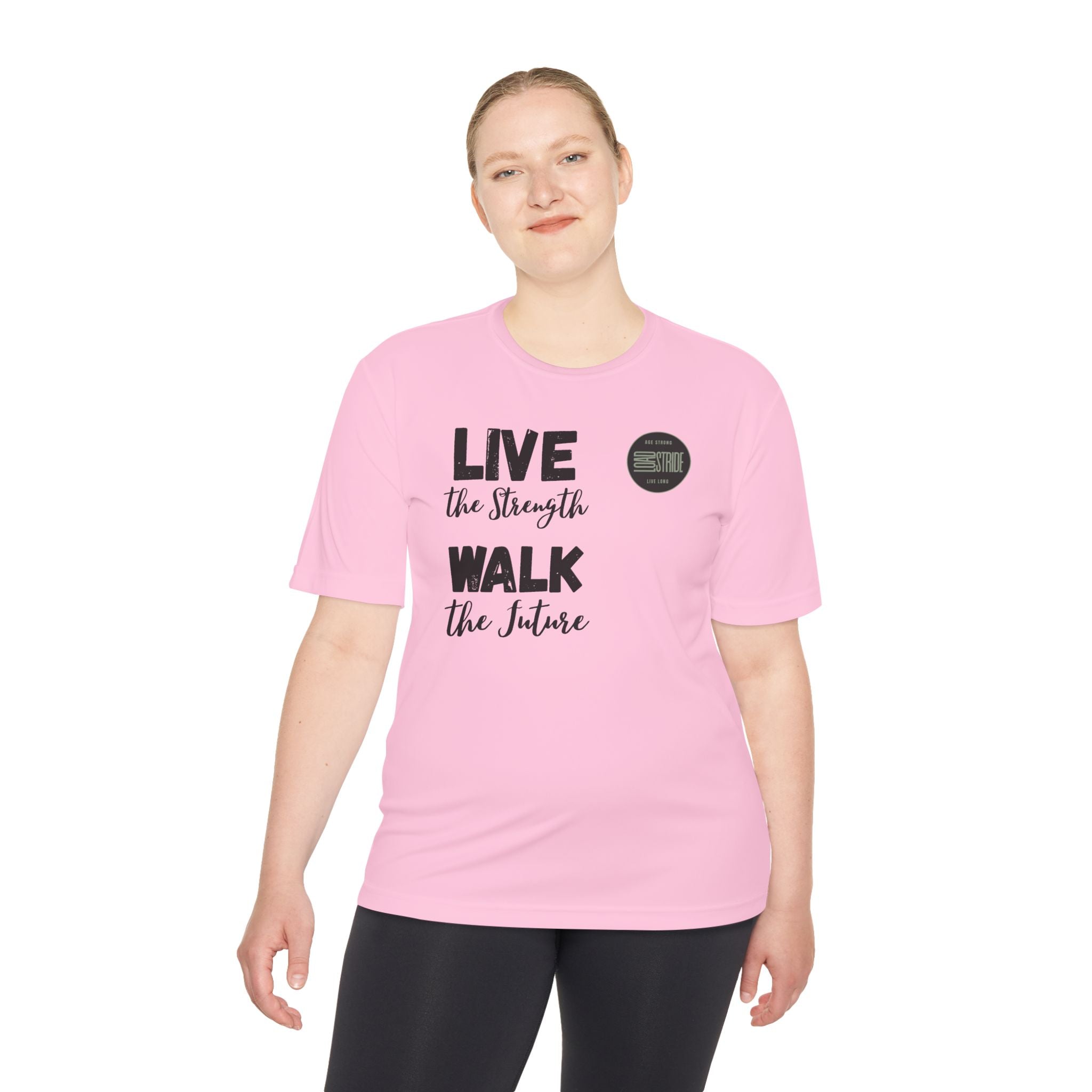 LoadStride Slogan Rugged Outdoor Performance Tee, Activewear for Athletes, Great for Rucking, Camping, Gym Workouts, Unisex Moisture Wicking Shirt