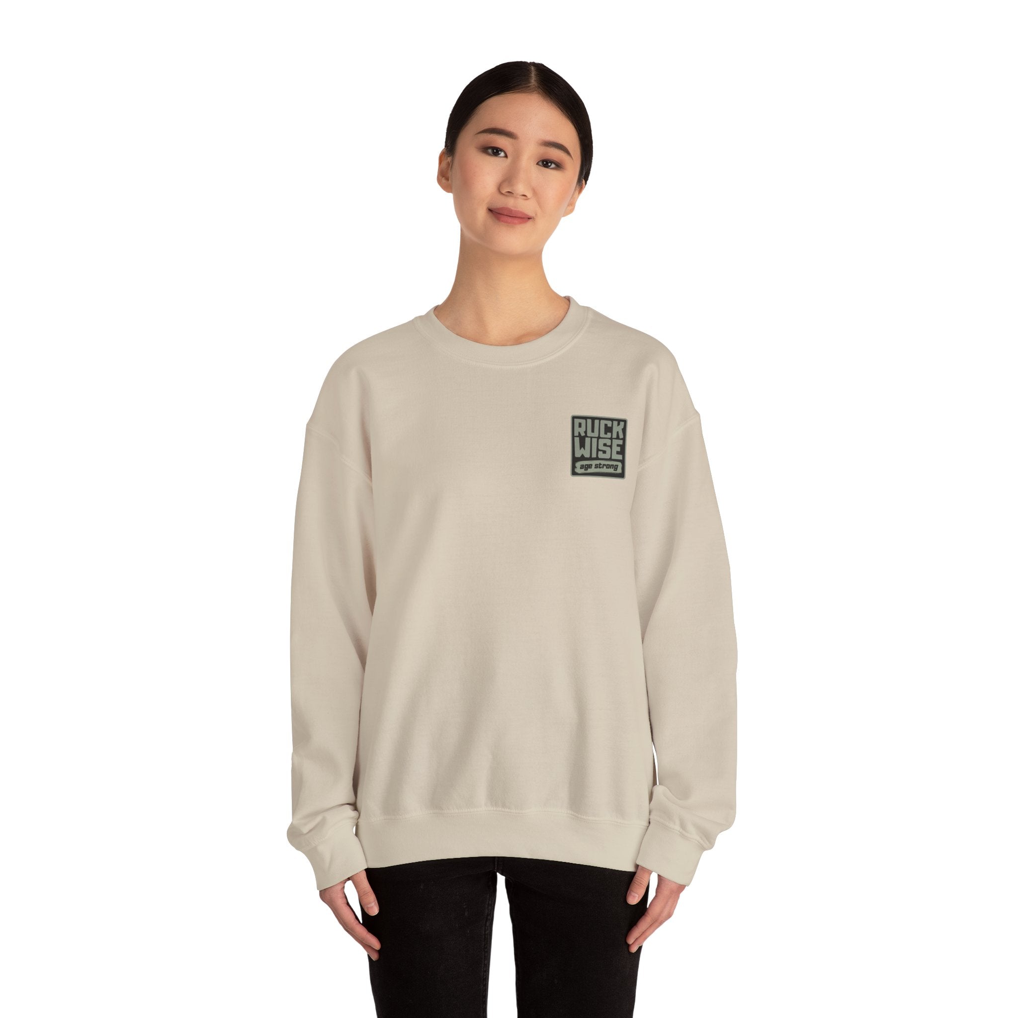 RuckWise Unisex Crewneck Sweatshirt - Cozy Casual Wear, Gift for Him or Her, Ideal for Everyday Style, Perfect for Warm Layers, Streetwear