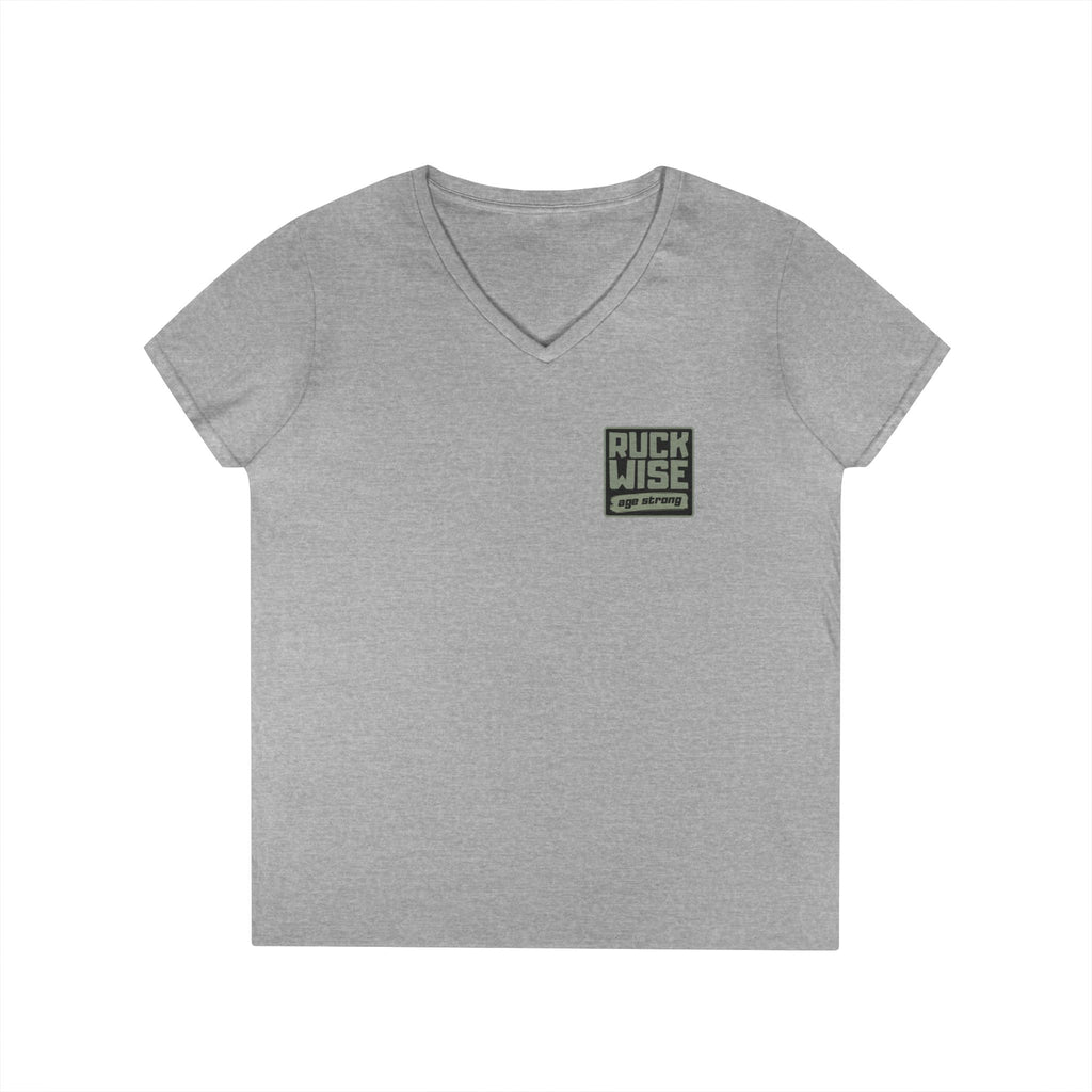 RuckWise Stylish Ladies' V-Neck T-Shirt, Casual Tee for Everyday Wear, Perfect Gift for Motivational Lovers, Fun [...]