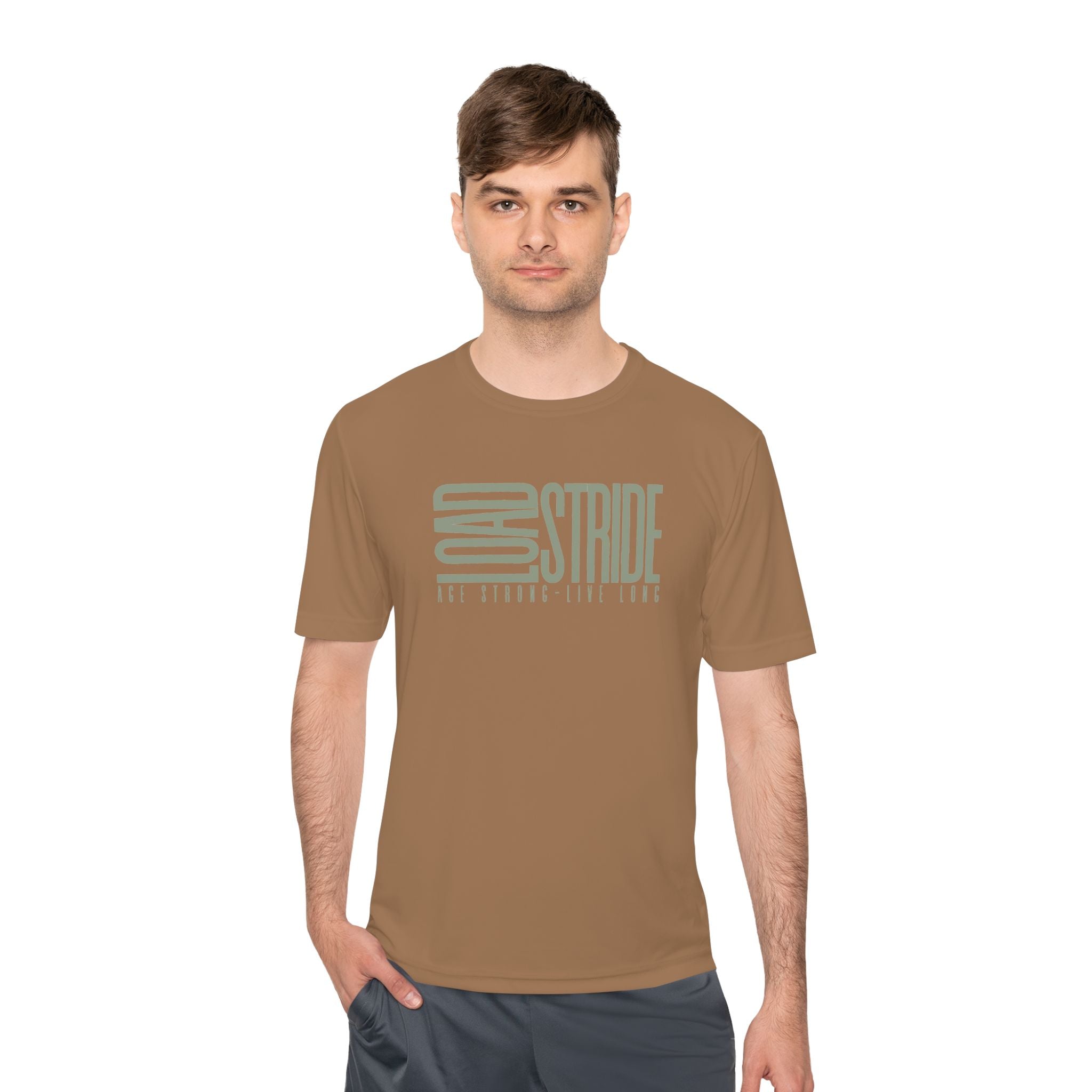 LoadStide Rugged Outdoor Performance Tee, Activewear for Athletes, Great for Rucking, Camping, Gym Workouts, Unisex Moisture Wicking Shirt