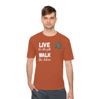 RockWise White Slogan Rugged Outdoor Performance Tee, Activewear for Athletes, Great for Rucking, Camping, Gym Workouts, Unisex Moisture Wicking Shirt