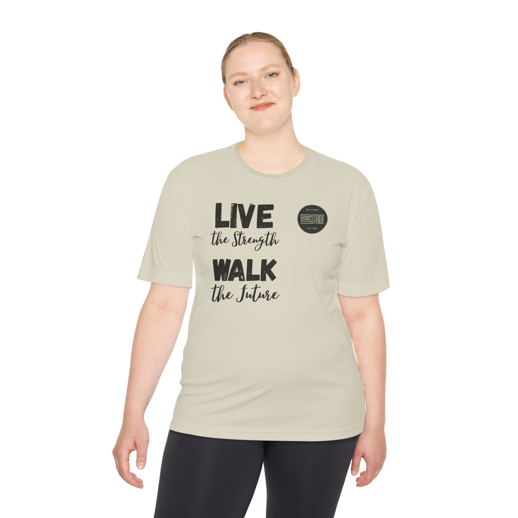 LoadStride Slogan Rugged Outdoor Performance Tee, Activewear for Athletes, Great for Rucking, Camping, Gym Workouts, Unisex Moisture Wicking Shirt