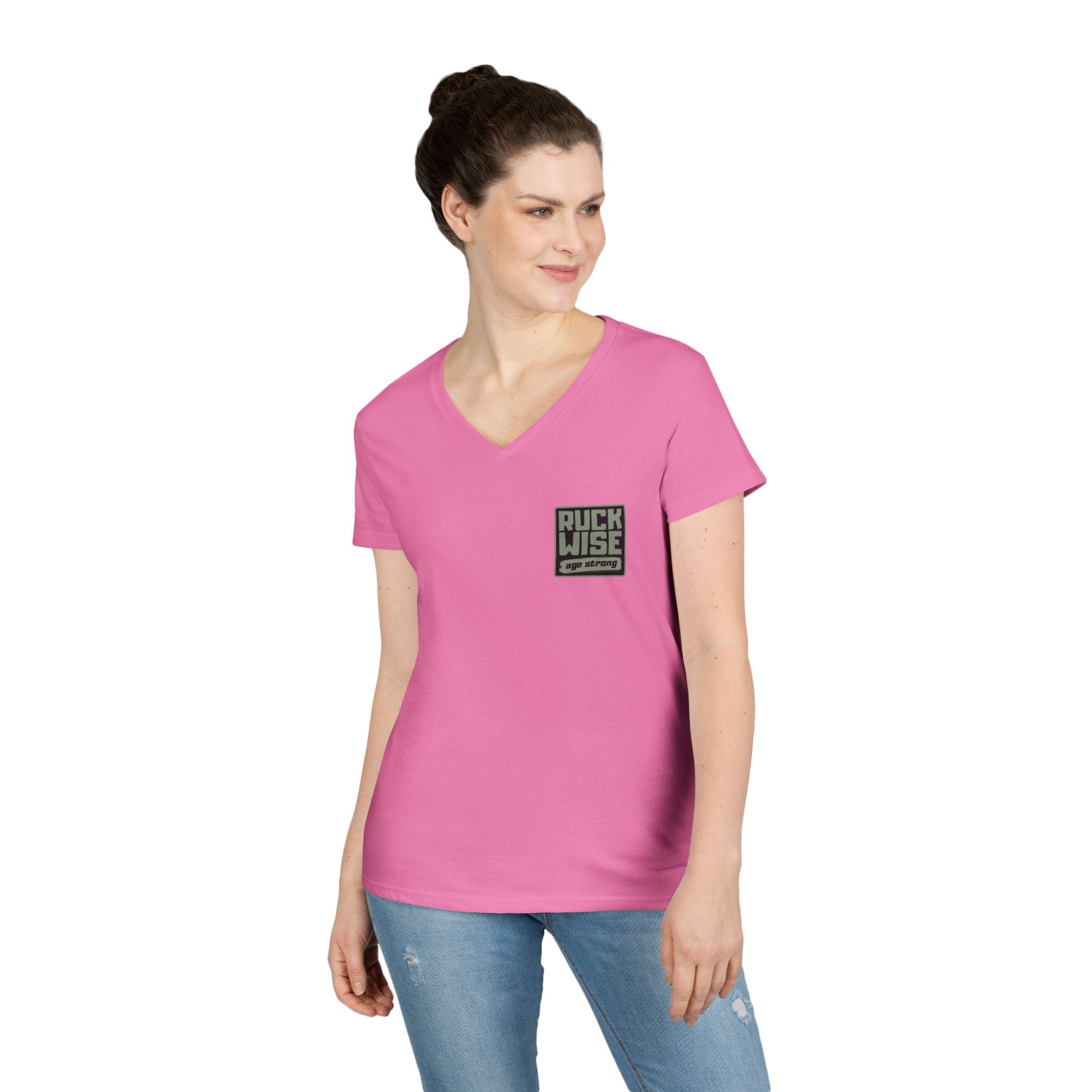 RuckWise Stylish Ladies' V-Neck T-Shirt, Casual Tee for Everyday Wear, Perfect Gift for Motivational Lovers, Fun [...]
