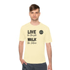 LoadStride Slogan Rugged Outdoor Performance Tee, Activewear for Athletes, Great for Rucking, Camping, Gym Workouts, Unisex Moisture Wicking Shirt