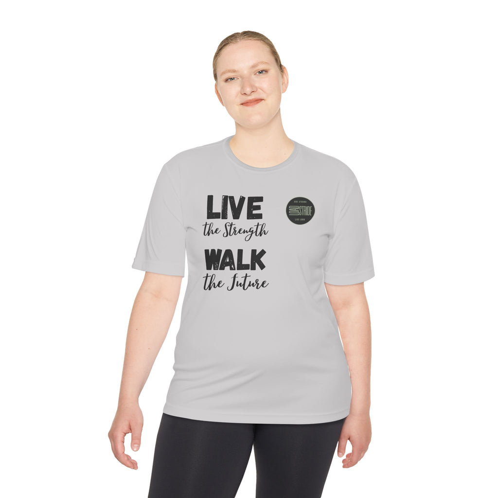 LoadStride Slogan Rugged Outdoor Performance Tee, Activewear for Athletes, Great for Rucking, Camping, Gym Workouts, Unisex Moisture Wicking Shirt