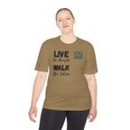 RockWise Slogan Rugged Outdoor Performance Tee, Activewear for Athletes, Great for Rucking, Camping, Gym Workouts, Unisex Moisture Wicking Shirt