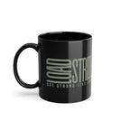 Black Coffee Mug, 11oz, Rustic Coffee Cup, Gift for Coffee Lovers, Home Office Mug, Funny Coffee Mug, Unique Kitchen Decor