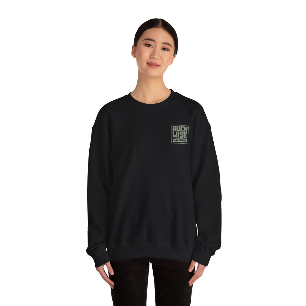 RuckWise Unisex Crewneck Sweatshirt - Cozy Casual Wear, Gift for Him or Her, Ideal for Everyday Style, Perfect for Warm Layers, Streetwear