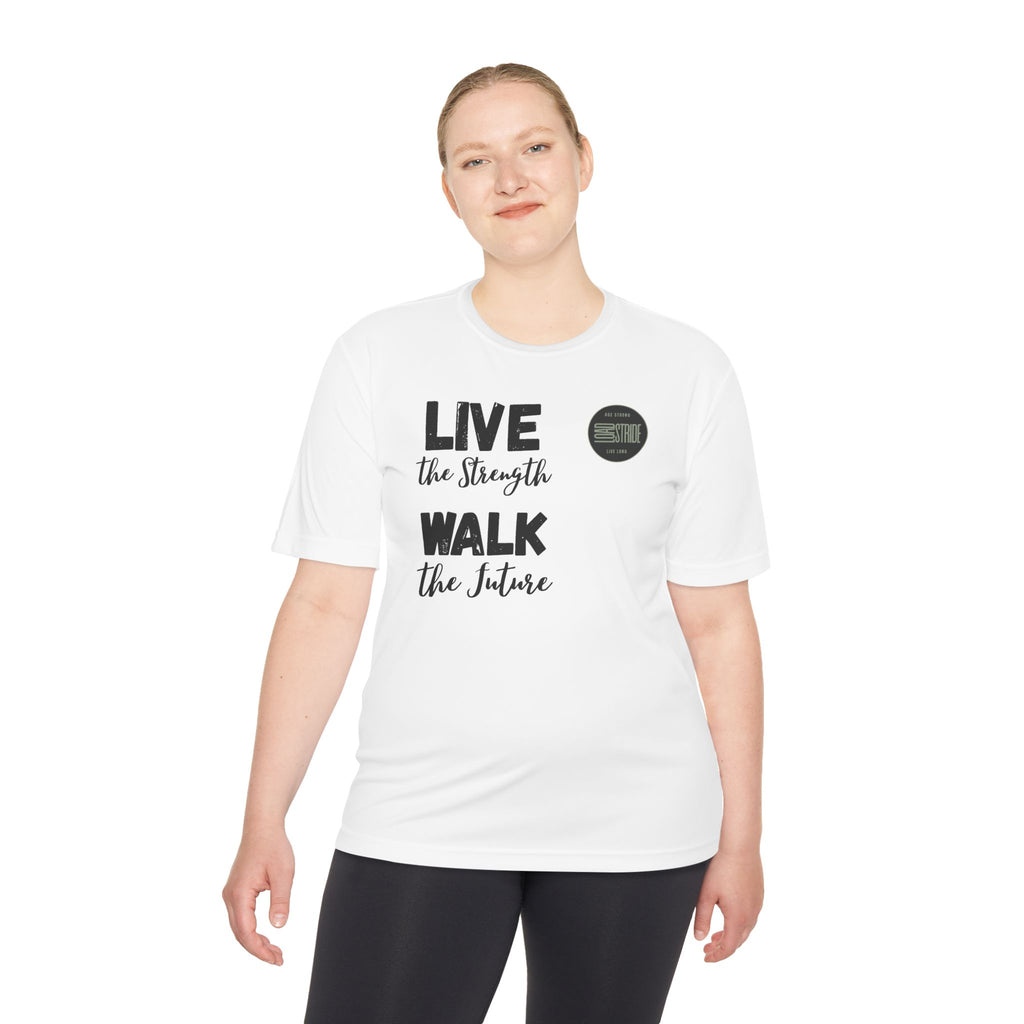 LoadStride Slogan Rugged Outdoor Performance Tee, Activewear for Athletes, Great for Rucking, Camping, Gym Workouts, Unisex Moisture Wicking Shirt
