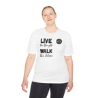 LoadStride Slogan Rugged Outdoor Performance Tee, Activewear for Athletes, Great for Rucking, Camping, Gym Workouts, Unisex Moisture Wicking Shirt