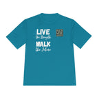 RockWise White Slogan Rugged Outdoor Performance Tee, Activewear for Athletes, Great for Rucking, Camping, Gym Workouts, Unisex Moisture Wicking Shirt